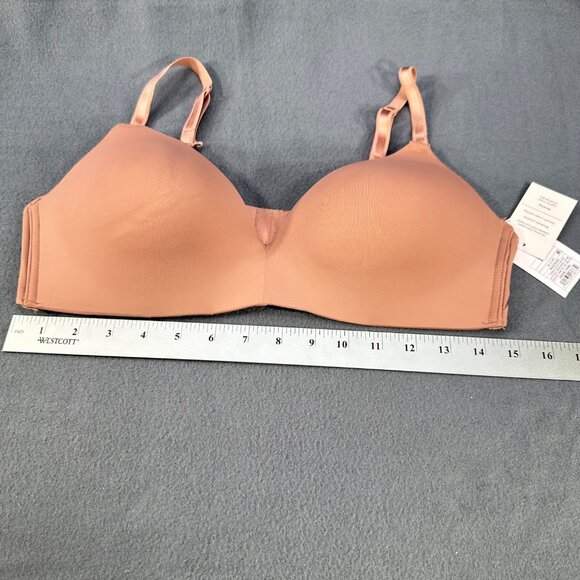 Auden Women's Size 38C Nursing Bra Lightly Lined Wireless 2 Way Straps Mauve New - Picture 9 of 14
